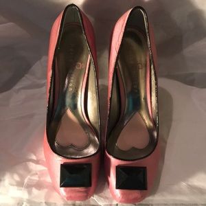Paris Hilton “Vogue” satin heels! Ballet pink! Sz8